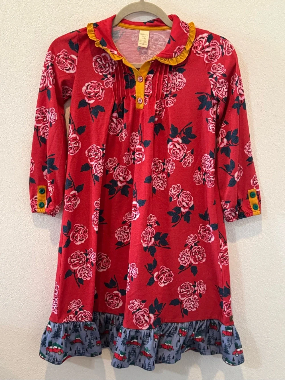Matilda Jane Girls' Red Floral Nightgown